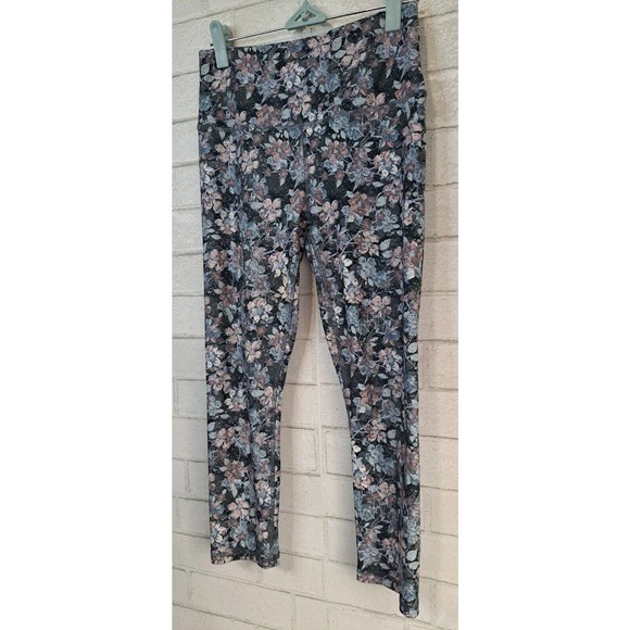 RBX Womens Activewear Leggings Size Small Floral Yoga Pull On Waistband Gym - Picture 3 of 8